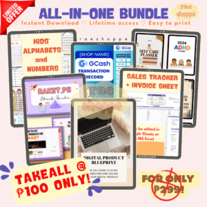 TAKEALL @ 100 ? ALL IN ONE DIGITAL PRODUCTS BUNDLE (unli-resell)