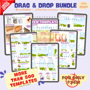 TAKE ALL @ 159 ? DRAG & DROP TEMPLATES BUNDLE w/ freebies! (unli-resell)